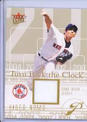 2004 Ultra Turn Back the Clock Jersey Copper #HM Hideo Nomo Sox