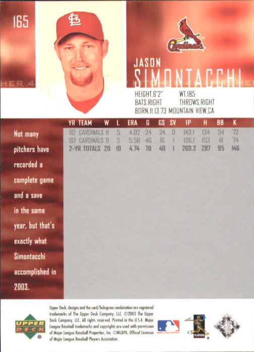 A2000- 2004 Upper Deck BB Card #s 1-261 +Rookies -You Pick- 15+ FREE US SHIP - Picture 295 of 469