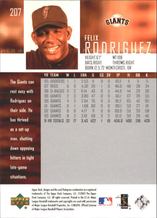 A2000- 2004 Upper Deck BB Card #s 1-261 +Rookies -You Pick- 15+ FREE US SHIP - Picture 365 of 469