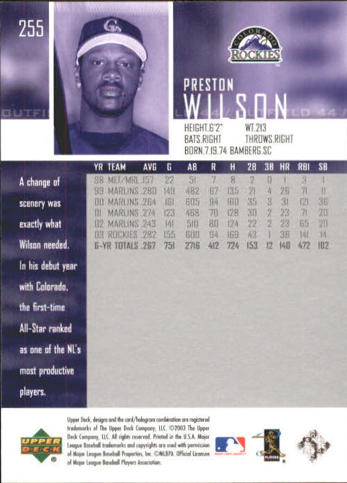 A2000- 2004 Upper Deck BB Card #s 1-261 +Rookies -You Pick- 15+ FREE US SHIP - Picture 459 of 469
