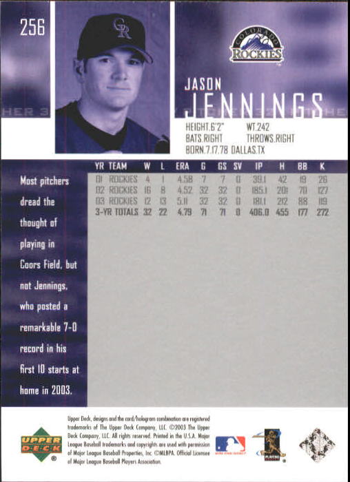 A2000- 2004 Upper Deck BB Card #s 1-261 +Rookies -You Pick- 15+ FREE US SHIP - Picture 461 of 469