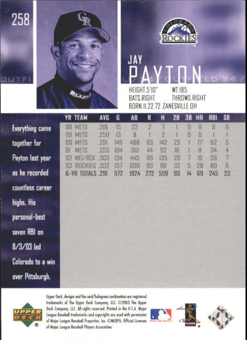 A2000- 2004 Upper Deck BB Card #s 1-261 +Rookies -You Pick- 15+ FREE US SHIP - Picture 465 of 469
