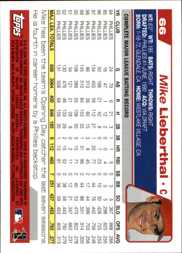 B1985- 2004 Topps Opening Day Baseball Cards 1-165 -You Pick- 15+ FREE US SHIP - Picture 75 of 167