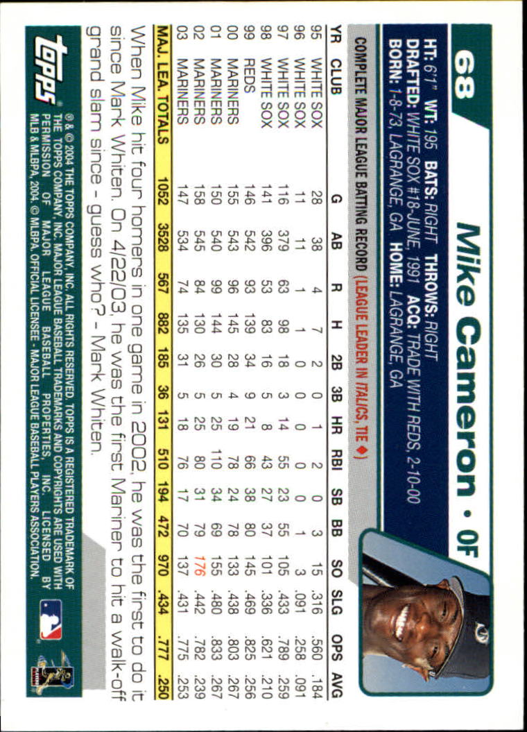 B1985- 2004 Topps Opening Day Baseball Cards 1-165 -You Pick- 15+ FREE US SHIP - Picture 79 of 167