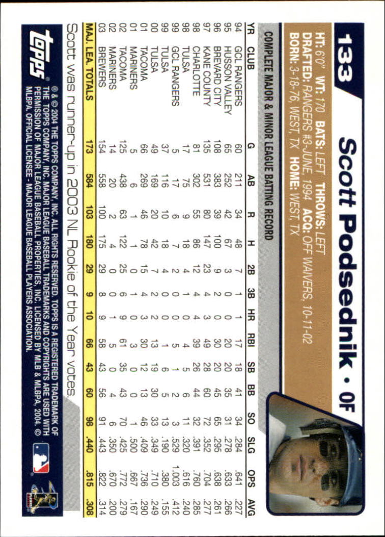 B1985- 2004 Topps Opening Day Baseball Cards 1-165 -You Pick- 15+ FREE US SHIP - Picture 147 of 167