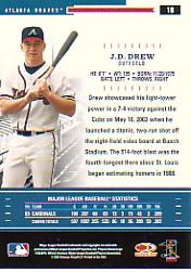 2004 Throwback Threads #18 J.D. Drew back image
