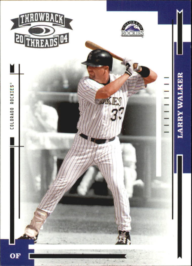 2004 Throwback Threads #68 Larry Walker