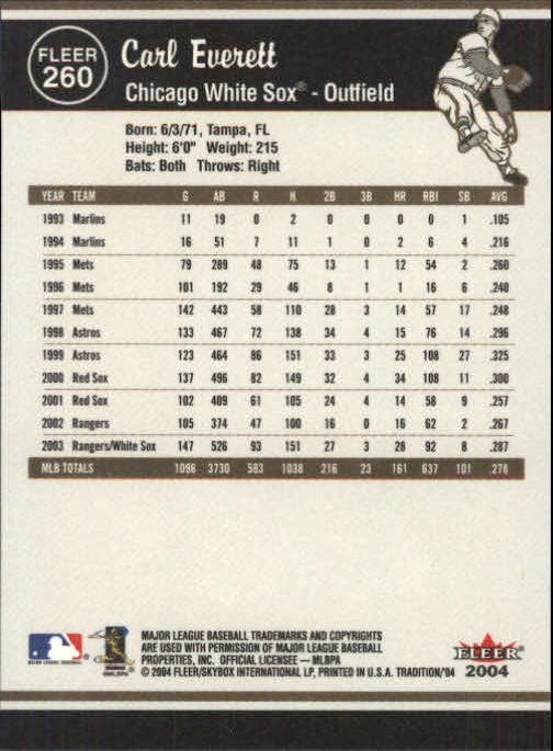 2004 Fleer Tradition Baseball "Main Set" Base Cards #251 to #500 - Picture 17 of 361