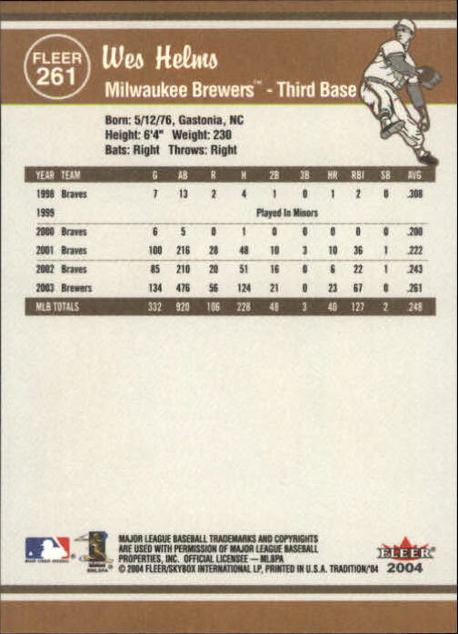 2004 Fleer Tradition Baseball "Main Set" Base Cards #251 to #500 - Picture 19 of 361