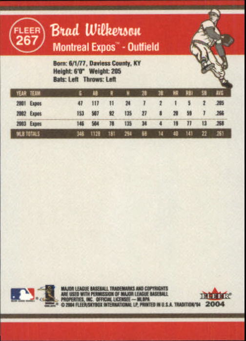 2004 Fleer Tradition Baseball "Main Set" Base Cards #251 to #500 - Picture 25 of 361