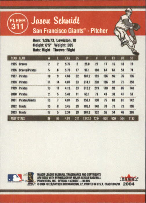 2004 Fleer Tradition Baseball "Main Set" Base Cards #251 to #500 - Picture 101 of 361