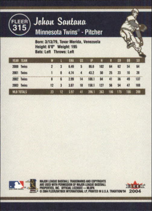 2004 Fleer Tradition Baseball "Main Set" Base Cards #251 to #500 - Picture 109 of 361