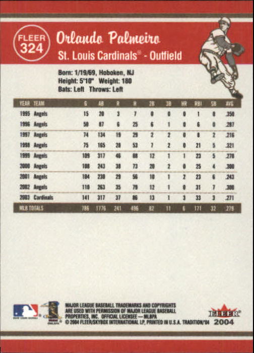 2004 Fleer Tradition Baseball "Main Set" Base Cards #251 to #500 - Picture 125 of 361