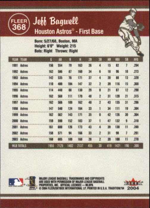2004 Fleer Tradition Baseball "Main Set" Base Cards #251 to #500 - Picture 209 of 361