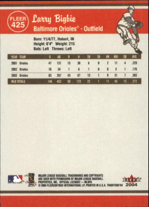 2004 Fleer Tradition Baseball "Main Set" Base Cards #251 to #500 - Picture 295 of 361