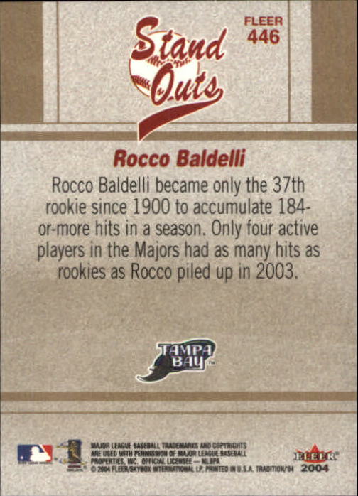 2004 Fleer Tradition Baseball "Main Set" Base Cards #251 to #500 - Picture 319 of 361