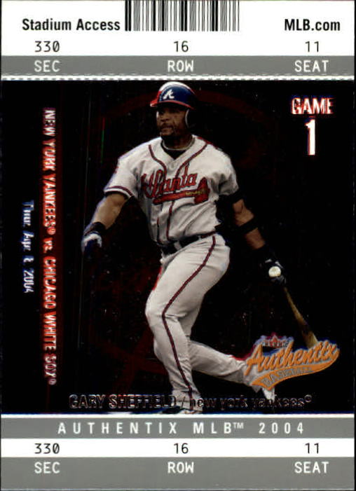 2004 Fleer Tradition #353 Gary Sheffield - Atlanta Braves