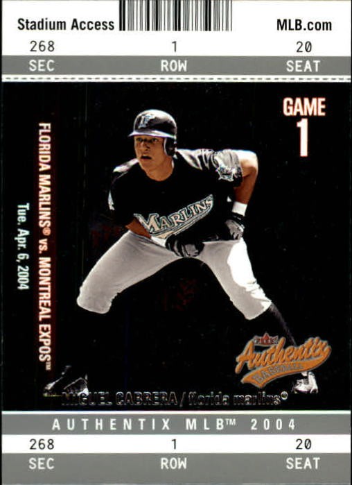 2008 Topps Baseball Trading Card History #TCH43 Miguel Cabrera