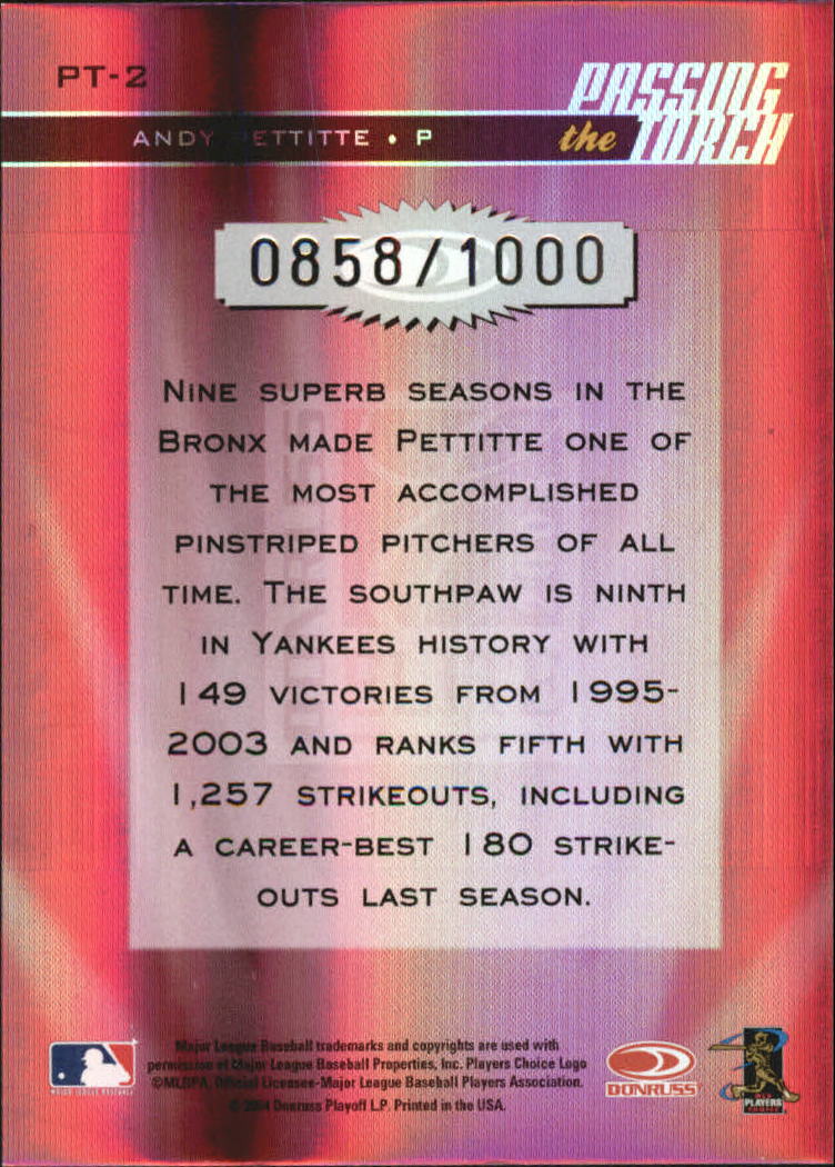 2004 DONRUSS ELITE PASSING THE TORCH BASEBALL ASSORTED SINGLES U-PICK - Picture 5 of 45