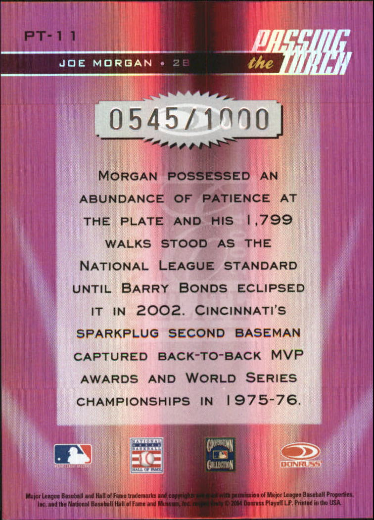 2004 DONRUSS ELITE PASSING THE TORCH BASEBALL ASSORTED SINGLES U-PICK - Picture 19 of 45