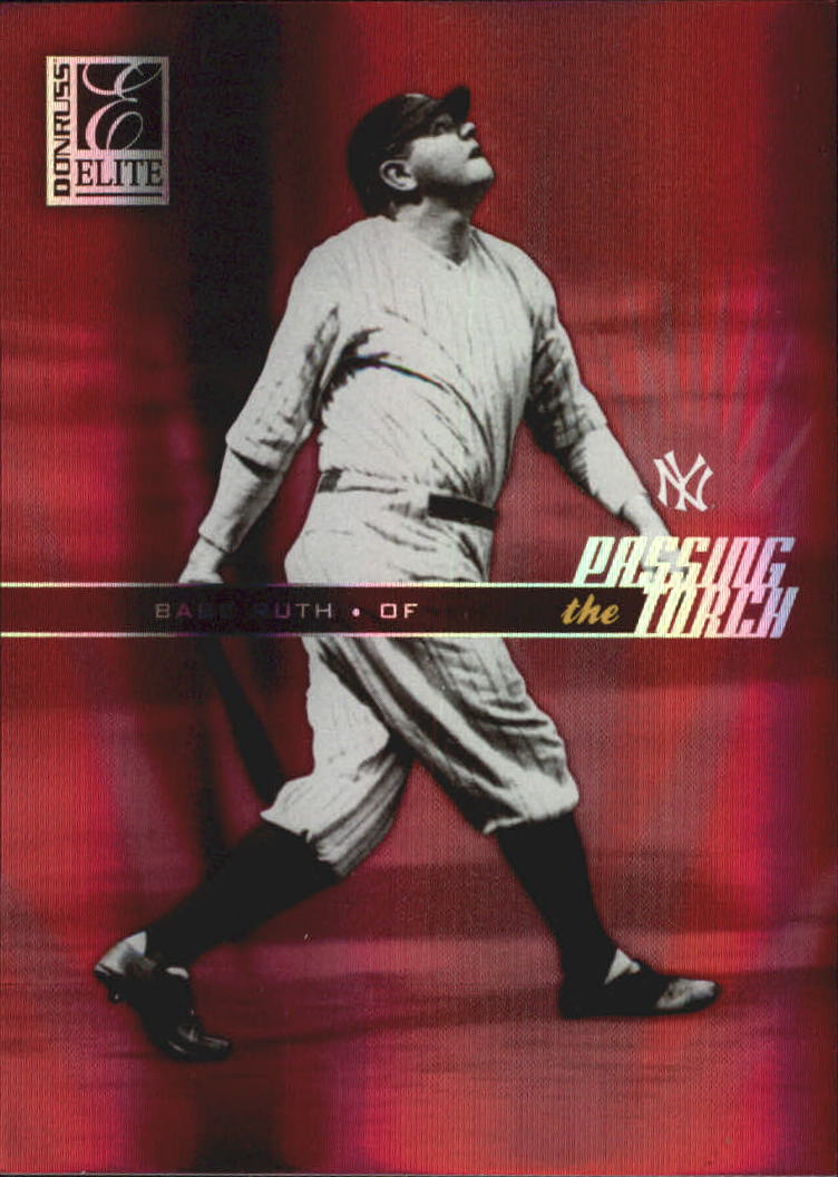 2004 Donruss Elite Passing the Torch #27 Babe Ruth