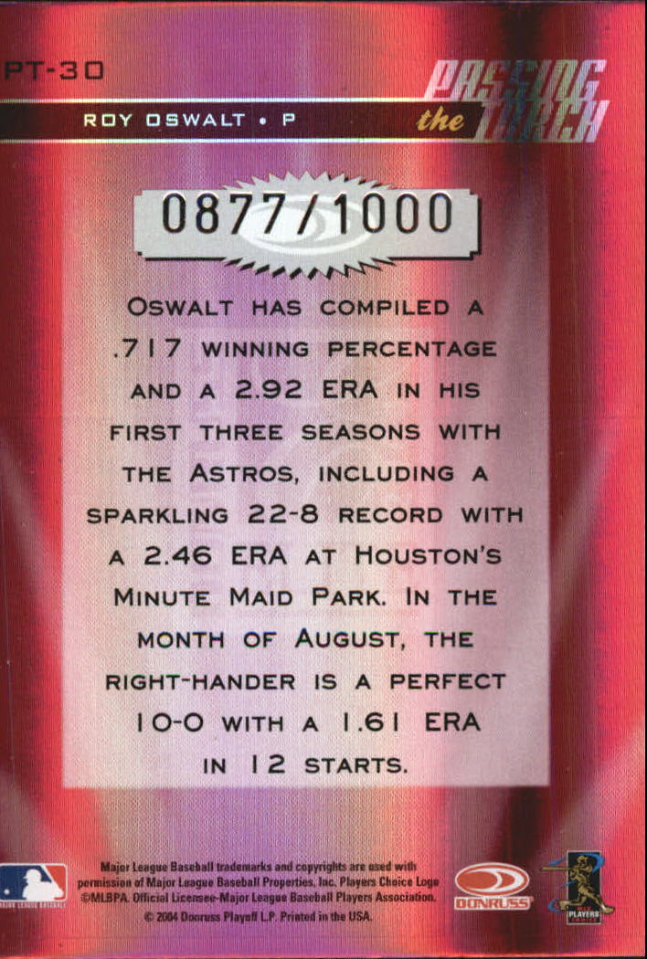 2004 DONRUSS ELITE PASSING THE TORCH BASEBALL ASSORTED SINGLES U-PICK - Picture 37 of 45