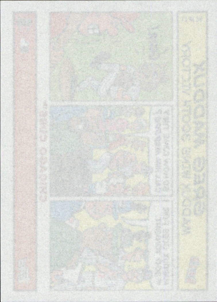 2005 Bazooka Comics #11 Greg Maddux back image