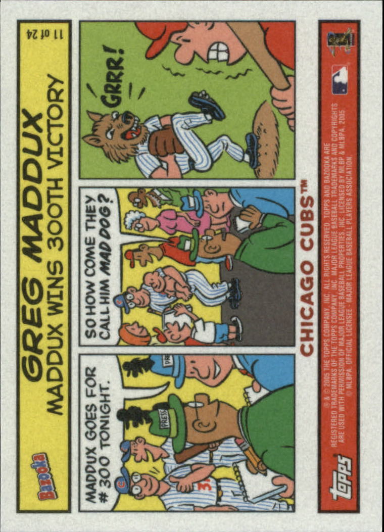 2005 Bazooka Comics #11 Greg Maddux