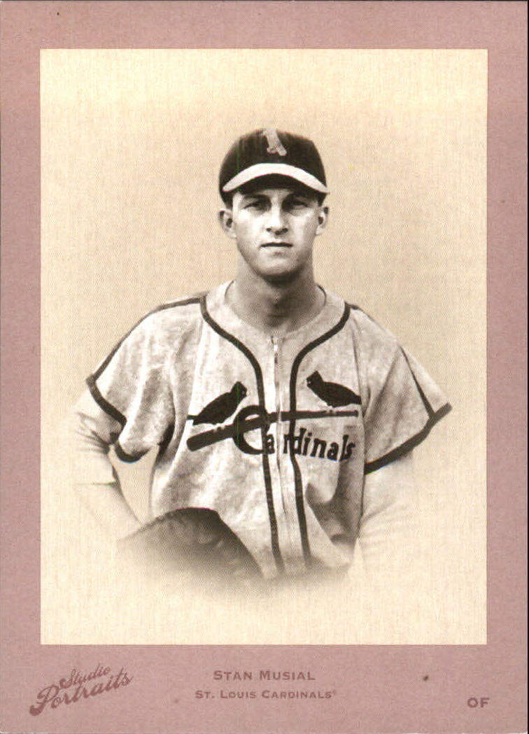 2005 Studio Portraits Leather/Lumber Red B/W #6 Stan Musial