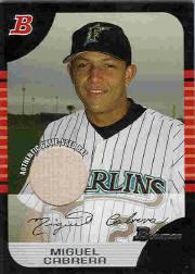 2005 Bowman Relics #90 Miguel Cabrera Bat