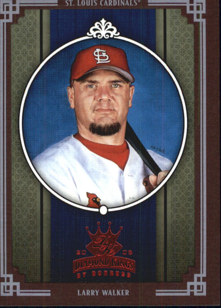 2005 Diamond Kings Framed Red #215 Larry Walker Cards