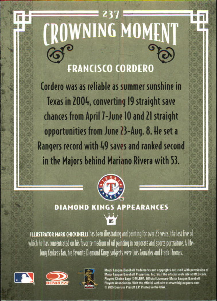 2005 Diamond Kings Framed Red 201-300 YOU PICK - Picture 65 of 150