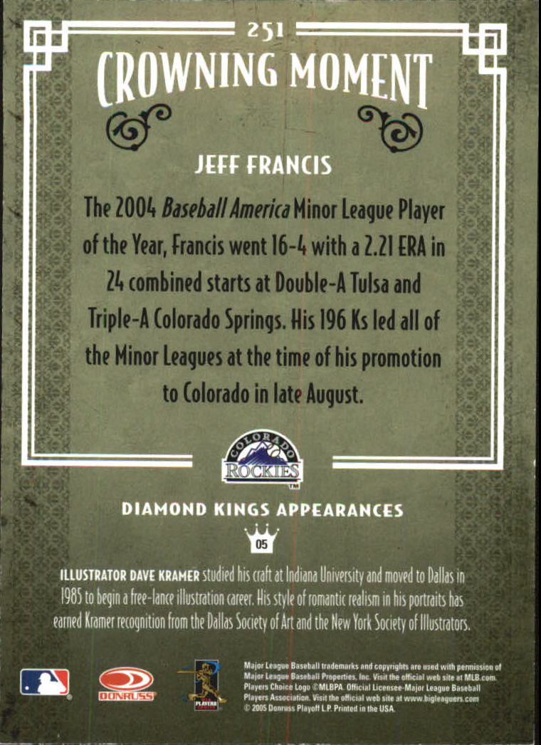 2005 Diamond Kings Framed Red 201-300 YOU PICK - Picture 85 of 150
