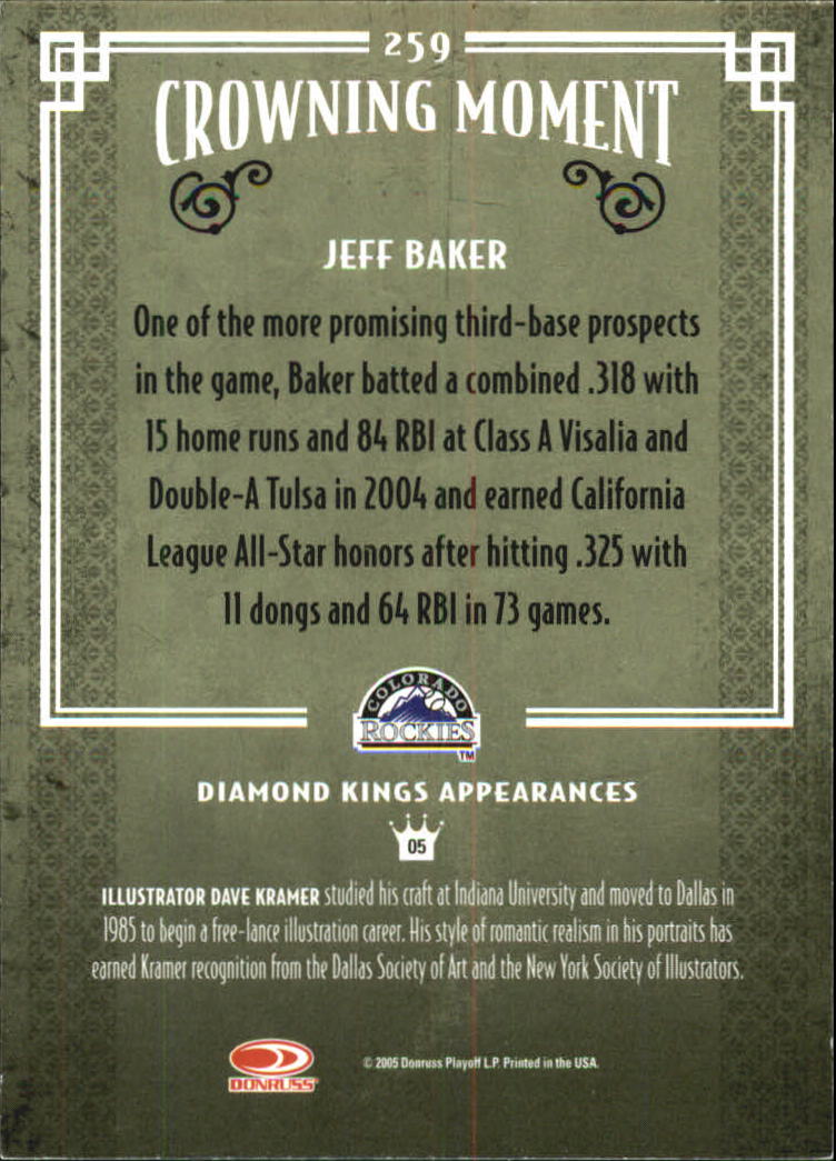 2005 Diamond Kings Framed Red 201-300 YOU PICK - Picture 95 of 150