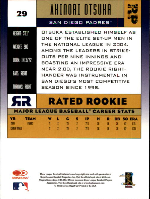 A9309- 2005 Donruss Baseball Cards 1-250 +Rookies -You Pick- 15+ FREE US SHIP - Picture 57 of 463