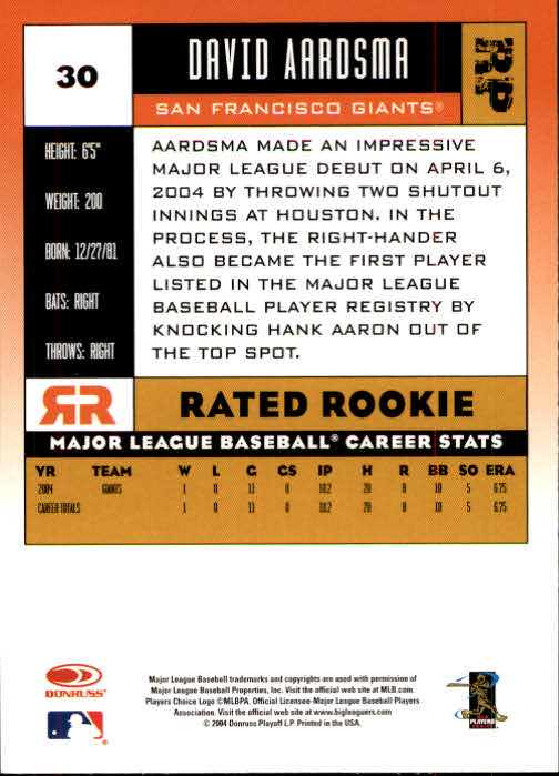 A9309- 2005 Donruss Baseball Cards 1-250 +Rookies -You Pick- 15+ FREE US SHIP - Picture 59 of 463