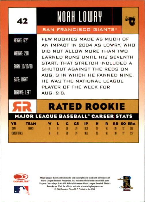 A9309- 2005 Donruss Baseball Cards 1-250 +Rookies -You Pick- 15+ FREE US SHIP - Picture 77 of 463