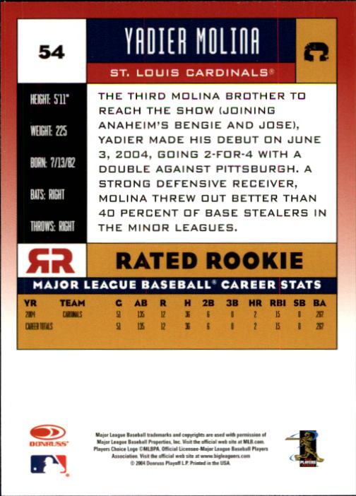 A9309- 2005 Donruss Baseball Cards 1-250 +Rookies -You Pick- 15+ FREE US SHIP - Picture 89 of 463