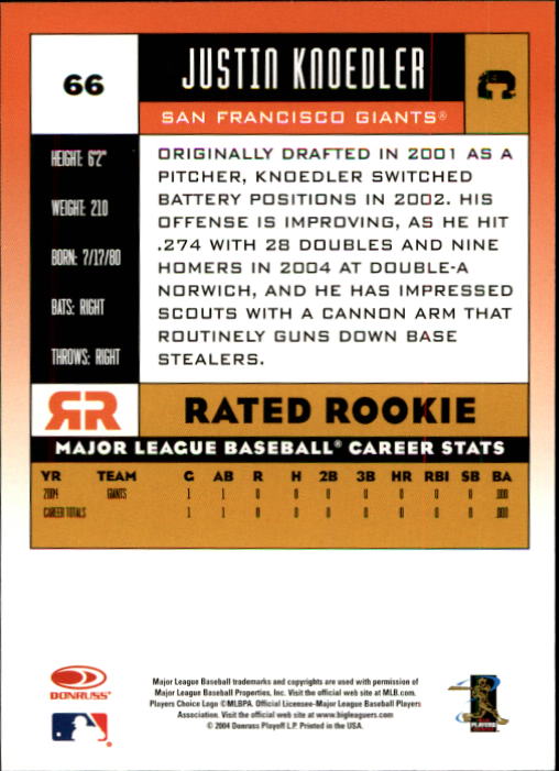 A9309- 2005 Donruss Baseball Cards 1-250 +Rookies -You Pick- 15+ FREE US SHIP - Picture 101 of 463