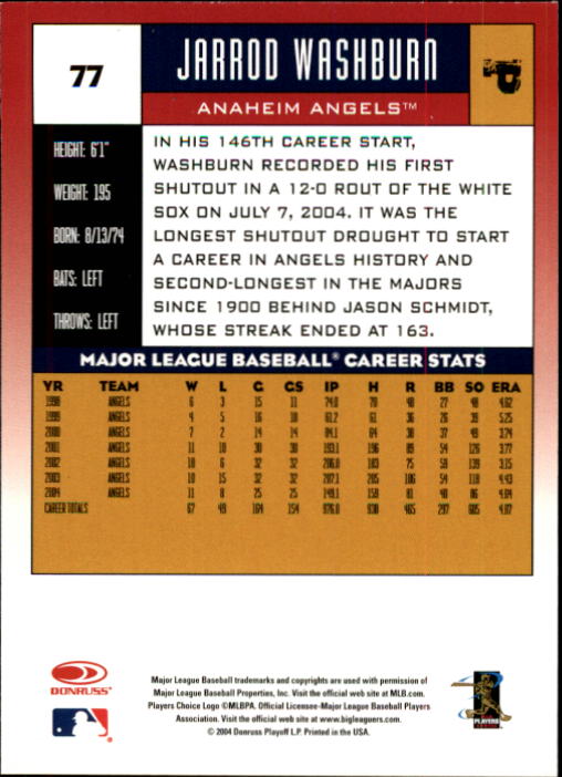 2005 Donruss Baseball Card Pick 1-168 - Picture 19 of 201