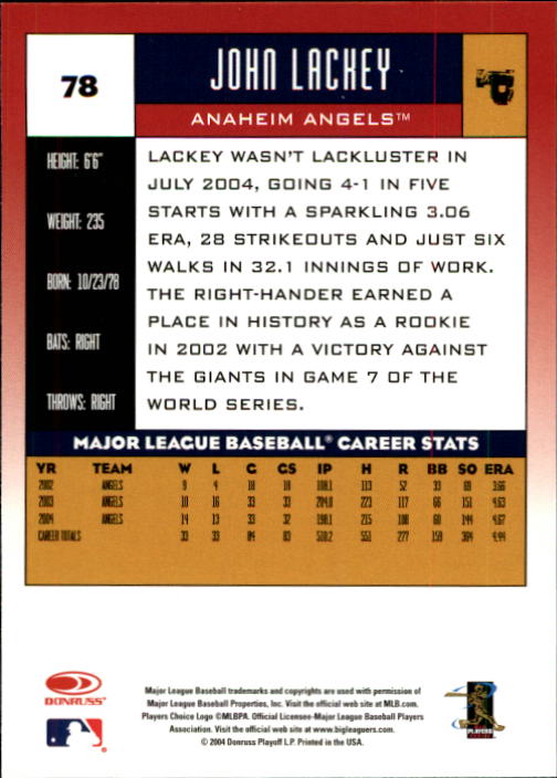 2005 Donruss Baseball Card Pick 1-168 - Picture 21 of 201
