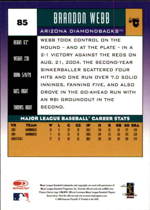 2005 Donruss Baseball Card Pick 1-168 - Picture 35 of 201
