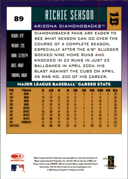 2005 Donruss Baseball Card Pick 1-168 - Picture 43 of 201