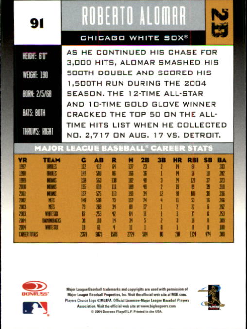 2005 Donruss Baseball Card Pick 1-168 - Picture 47 of 201