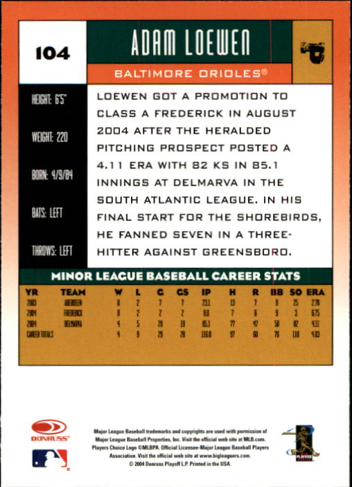 2005 Donruss Baseball Card Pick 1-168 - Picture 73 of 201