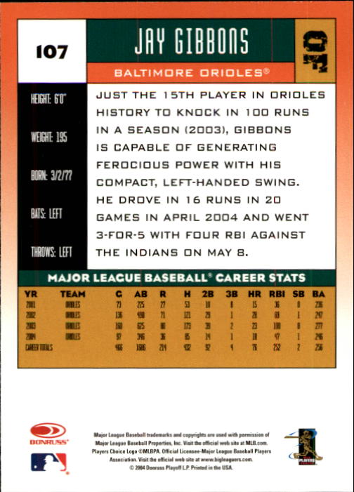 2005 Donruss Baseball Card Pick 1-168 - Picture 79 of 201
