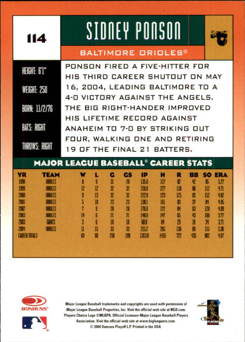 2005 Donruss Baseball Card Pick 1-168 - Picture 93 of 201