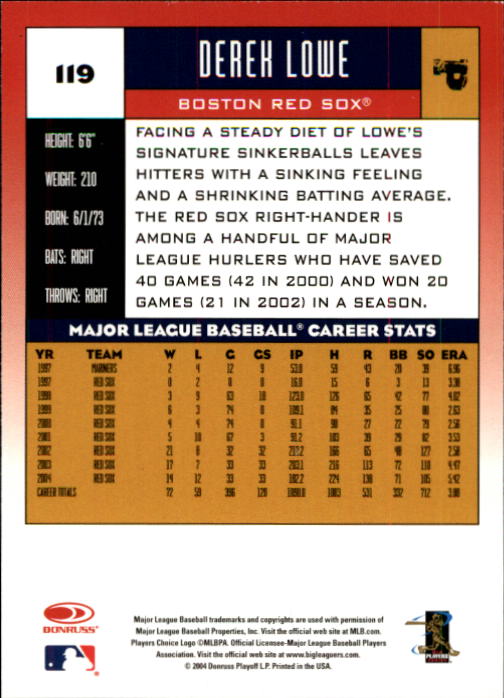 2005 Donruss Baseball Card Pick 1-168 - Picture 103 of 201