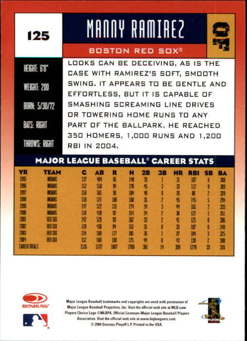 2005 Donruss Baseball Card Pick 1-168 - Picture 115 of 201