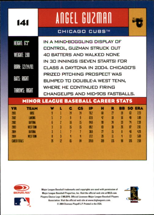2005 Donruss Baseball Card Pick 1-168 - Picture 147 of 201